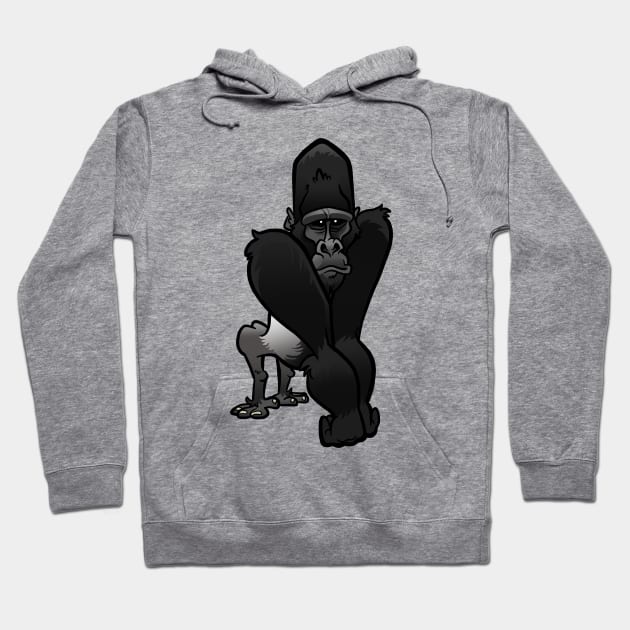 Silverback Gorilla Hoodie by binarygod